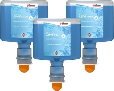 SC Johnson Professional REFRESH AZURE FOAM HAND SOAP 1.2 LITER TOUCH FREE, 3 PACK