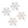 Lurrose 4pcs Hair Clips Christmas Snowflake Hair Pins Hair Barrettes Gold Bobby Pins Hair Accessories Christmas Hair Decoration Headwear Styling Tools for Womens Ladies