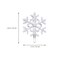 Lurrose 4pcs Hair Clips Christmas Snowflake Hair Pins Hair Barrettes Gold Bobby Pins Hair Accessories Christmas Hair Decoration Headwear Styling Tools for Womens Ladies