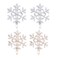 Lurrose 4pcs Hair Clips Christmas Snowflake Hair Pins Hair Barrettes Gold Bobby Pins Hair Accessories Christmas Hair Decoration Headwear Styling Tools for Womens Ladies