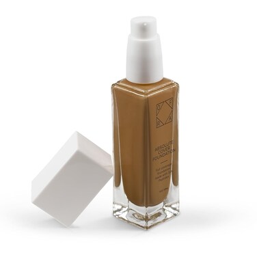 Absolute Cover Foundation #8.25   Liquid Medium Coverage Foundation with Natural FInish   Oil-Free Face Makeup   Medium Tan-Deep Shade with Neutral Undertone   1oz/30ml
