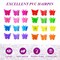 Hair Clip, 100 Pcs Butterfly Hair Clips for Girls, Pastel, Rainbow, Mini Hair Clips for Toddlers