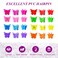 Hair Clip, 100 Pcs Butterfly Hair Clips for Girls, Pastel, Rainbow, Mini Hair Clips for Toddlers