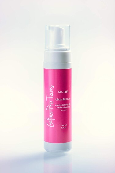Professional Strength Tanning Mousse - 14% DHA - Spray Tan In A Bottle - Darkest Tan - Dark Self Tanner