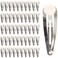 Lawie 50 Pack Bulk 2 Inch 5 CM Glue Pad Snap Metal Hair Clips Barrettes Hairpins Clips Hairgrips Craft DIY Accessories