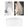 Lawie 20 Pack Clear White Large Plastic Hair Side Comb With Long Teeth Hairpins Grips Barrettes Clamps Bows for Women Bridal Wedding Veil Decorative Headpiece French Twist Updo Bun Accessories