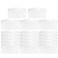 Lawie 20 Pack Clear White Large Plastic Hair Side Comb With Long Teeth Hairpins Grips Barrettes Clamps Bows for Women Bridal Wedding Veil Decorative Headpiece French Twist Updo Bun Accessories