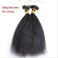 Hesperis Micro Loop Hair Extensions Brazilian Remy Virgin Hair Kinky Straight 100g Per Pack Human Hair Coarse Straight Micro Rings Hair Extensions 1g/strand (10inch)