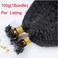 Hesperis Micro Loop Hair Extensions Brazilian Remy Virgin Hair Kinky Straight 100g Per Pack Human Hair Coarse Straight Micro Rings Hair Extensions 1g/strand (12inch)