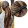 Korea Hair Ties - Pain-Free, Damage-Free, Strong Hold for Ponytails (Made in Korea) (Shiny Peanuts A)