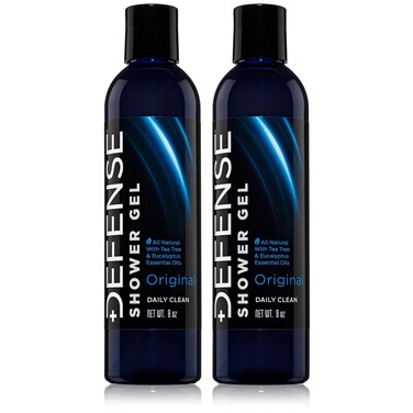 Defense Soap Organic Tea Tree Body Wash   All Natural Shower Gel with Tea Tree Oil, Eucalyptus Oil, and Aloe Vera. Wrestling Inspired, For All Mens &amp; Womens Skin Types. 8 oz (Pack of 2)