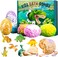 6 Pack Kids Bath Bombs with Toys Inside, Dinosaur Bath Bombs for Kids Boys, Colorful Dinosaur Egg Bubble Bath Fizzies, Ideal Birthday Christmas Easter Gift Set for Boys &amp; Girls