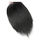 Black Invisible Human Hair Toppers For Women Seamless Clip In Hair Extension Hair Piece Short Fake Fringe Hair Lining of Hair Top Hairpieces, Hair Extensions (25cm)