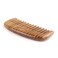 Hair and Beard Comb - Wide Tooth Sandalwood Comb - No Static Pocket Size Wood Comb for Men and Women