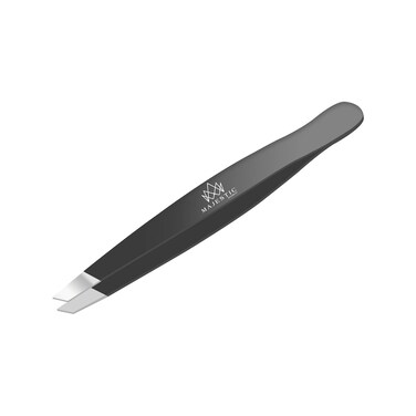 Majestic Bombay Slant Tweezers for Women and Men &ndash; Splinter Ticks, Facial, Eyebrows and Ingrown Hair Removal&ndash;Sharp, Needle Nose, Surgical Tweezers Precision best tweezers for chin hair and Plucking