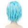 Thing Wig One Short Blue Fluffy Funny Crazy Cosplay Wig Heat Resistant Full Synthetic Hair (Not Styled)