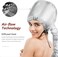 Portable Hair Dryer Bonnet Attachment for Hair Styling, Hair Color, Hair Condition and More - Silver