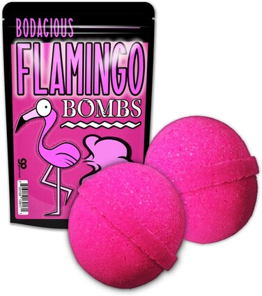Flamingo Bombs Bath Bombs &ndash; Flamingo Bath Balls Funny Pink Gifts for Girls Flamingo Friend Gifts for Women Pretty Pink Bath Bombs Stocking Stuffers for Girls Fun White Elephant Ideas Secret Santa Gift