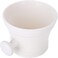 2 Colors Plastic Shaving Soap Bowl Foam Shaving Soap Cream Bowl with little handle Shaving Bowl for Men, Traditional Wet Shaving Factory Shaving Mug (White)