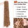 40 Inch Hair Faux Locs Crochet Braids Hair 2 Packs Goddess Locs Synthetic Hair Extend New Soft Locs Braiding Hair for Women