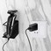 Linkidea Electric Razor Holder Wall Mount, Razor Hanger, Stainless Steel Electric Shaver Bathroom Holder Compatible with Philips Shaver 2400, Norelco Series 9, Series 7 (Black)