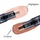 Highlighter Makeup Cream Contour Stick - Easy to Apply Natural Bronzer Stick &amp; Blush Stick Non-greasy &amp; Waterproof Blush for Cheeks Face Beauty Makeup Kit(Including Makeup Blush)