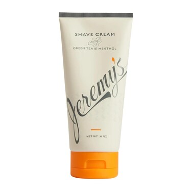 Jeremy&rsquo;s Razors Shaving Cream for Men - All Natural Shave Cream With Green Tea &amp; Menthol - Rich Lather For Face, Body, Head, Travel, Sensitive Skin &amp; Razor Burn - Men's Grooming (Made in USA, 6 Fl Oz)