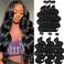 Unice Hair Brazilian Virgin Human Hair Weave Bundles 3pcs Body Wave Weft Extensions Natural Color 12 14 16 Inch