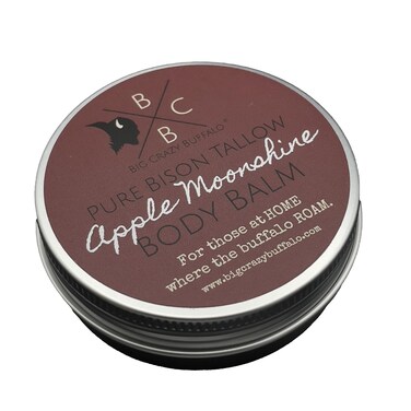 Pure Bison Tallow Balm, Apple Moonshine - Scents of Apple, Cinnamon, &amp; Orange - All Purpose, Body Butter, Hydrating, Naturally Derived, Replaces Lotion - For Dry, Itchy Skin