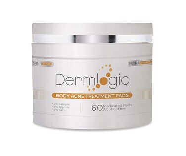 Acne Treatment Pads-Contains Glycolic, Lactic, Salicylic Acid. Eliminates Oily Skin, Clogged Pores &amp; Cystic Breakouts. Removes Dark Spots, Whitehead &amp; Blackhead Pimples for Face &amp; Body.