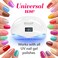 OVLUX UV LED Nail Lamp 180W, Professional Nail Dryer Machine, Best Gel UV LED Nail Lamp for Fingernail &amp; Toenail Gel Based Polishes &ndash; Nail Curing Light with 57 pcs LEDs, 4 Timer Settings