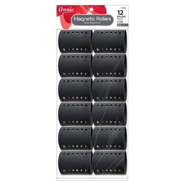 Annie Magnetic Rollers 12 Count Gray 2" #1358