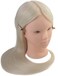 24" Cosmetology Makeup Face Painting Mannequin Manikin Heads with Hair,Salon Styling Practice Braiding Doll Head- Synthetic Hair -Blonde Color