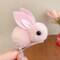 Plush Bunny Hair Clips, Cute Rabbit Hair Claws for Women, Girls - Mini Hairpins for Thin Hair, Easter Hairpin Set