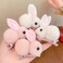 Plush Bunny Hair Clips, Cute Rabbit Hair Claws for Women, Girls - Mini Hairpins for Thin Hair, Easter Hairpin Set