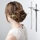3 Pieces Hair Sticks for Buns Metal Hair Chopsticks for Women Long Hair Sliver Gold Black Chinese Style Hair Stick Pins Accessories