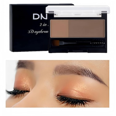 Eyebrow Powder Makeup Kit Eye Brow Tinted Powder Palette Long-Lasting Waterproof eyebrow pencil Fill &amp; Sculpt Full Eyebrows for Women (2# Brown-gray)