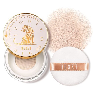 HEXZE Loose Face Powder Mineral, Mattifying Setting Powder, Blurring Pores, Baking Controls Shine, Lightweight Long Lasting 0.24 Oz, T30 Pink