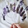 Bubbmi Women Amethyst Crystal Crown Headband Raw Quartz Tiara Moon Goddess Headpiece for Festival Bachelore tte Party Photography