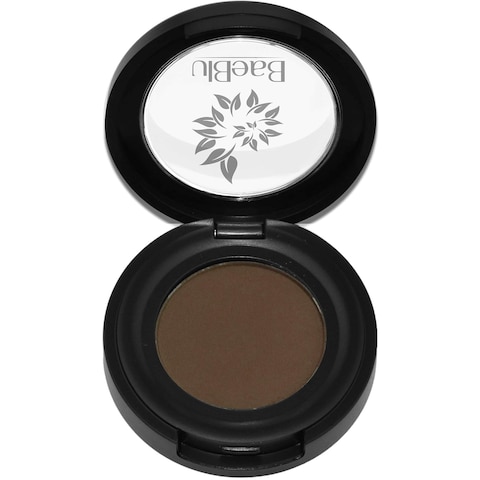 Eyebrow Powder, Organic Vegan 100% Natural, Fill-in Smudge Proof Brow Tint, Made in USA, Deep Brown