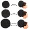 Afro Puff Drawstring Ponytail Extension Short Synthetic Afro Kinky Curly Puff Ponytail for Natural Hair Clip On Kinky Drawstring Curly Ponytail Bun Hairpieces (Large,1B#)
