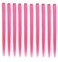 10Pcs/set Multi-Colors Straight Highlight Clip in Hair Extensions 20 Inch Colored Party Hair Pieces (Pink)