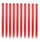 10Pcs/set Multi-Colors Straight Highlight Clip in Hair Extensions 20 Inch Colored Party Hair Pieces (Red)