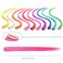 10Pcs/set Multi-Colors Straight Highlight Clip in Hair Extensions 20 Inch Colored Party Hair Pieces (Yellow)