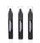 Professional Hair Chalk Temporary Hair Dye Non-toxic Hair Color Crayon Cover White Hair Color Patch (2packs-black-dark Brown)