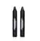 Professional Hair Chalk Temporary Hair Dye Non-toxic Hair Color Crayon Cover White Hair Color Patch (2packs-black-dark Brown)