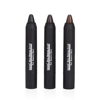 Joyous Professional Hair Chalk Pens Temporary Hair Dye, Non-toxic Hair Color, Crayon Cover White Hair Color Patch (Black-Dark Brown-Coffee), Pack of 3