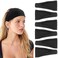 IVARYSS Headbands for Women, Non-Slip, Premium Stretchy Head Bands Hair Accessories,Wear for Yoga, Fashion, Working Out, Travel or Running, 6 Pack, Black