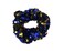 2 Pack Sequins Hair Scrunchies Rich Tones Scrunchy Bobbles Elastic Hair Bands Ties Hair Accessories for Women Girls (Blue)