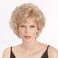 Blonde Short Curly Wig - Fluffy Heat Resistant Fiber Non-Deformable Natural Look Elegant Everyday Wig for Costume Cosplay
